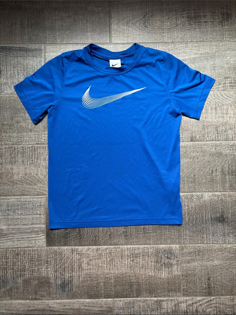 Nike Kids Royal Blue Short Sleeve Logo Tee